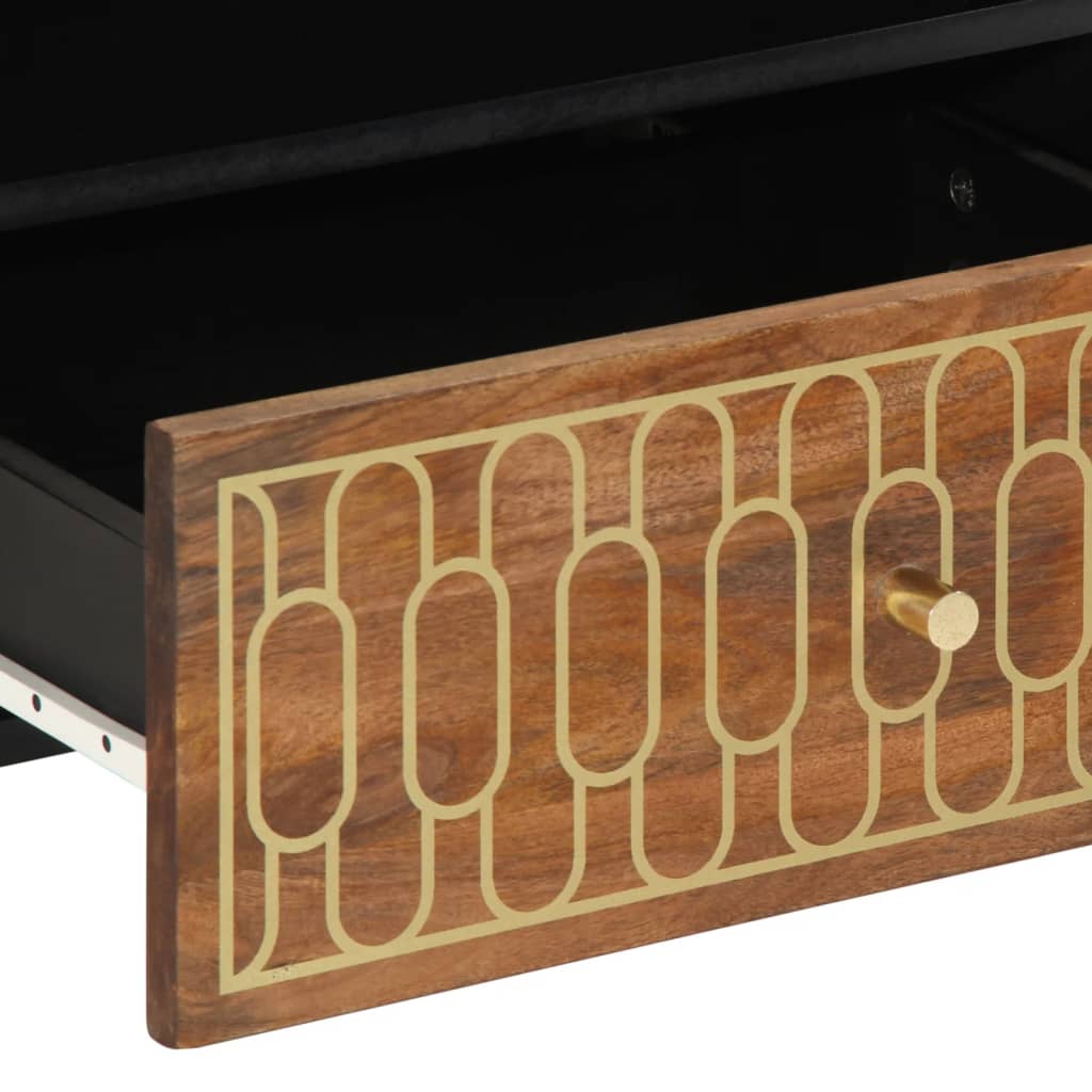 vidaXL Έπιπλο Τηλεόρασης 80 x 33 x 46 εκ. από Μασίφ Ξύλο Μάνγκο