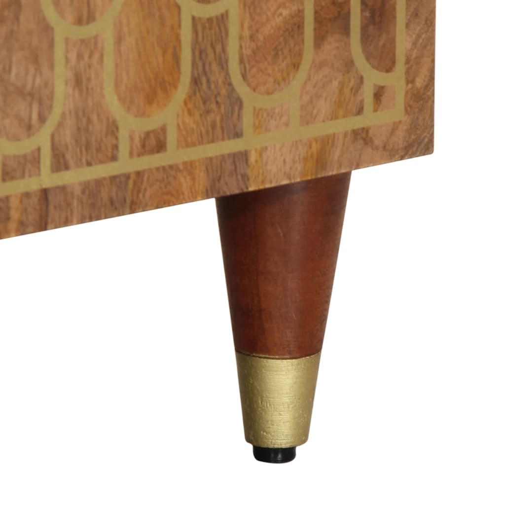 vidaXL Ντουλάπι Μπάνιου 62 x 33 x 58 εκ. από Μασίφ Ξύλο Μάνγκο