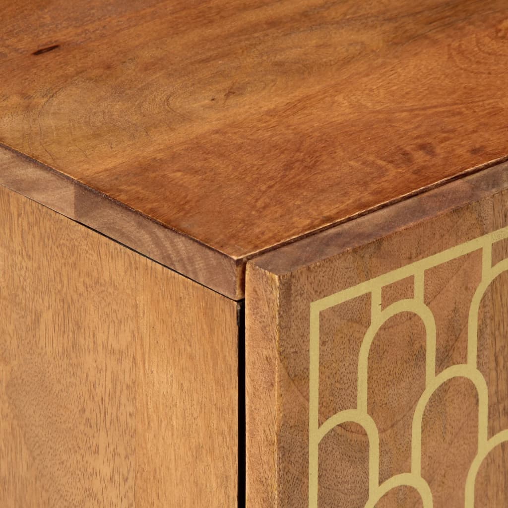 vidaXL Ντουλάπι Μπάνιου Επιτοίχιο 38x33x48 εκ. από Μασίφ Ξύλο Μάνγκο