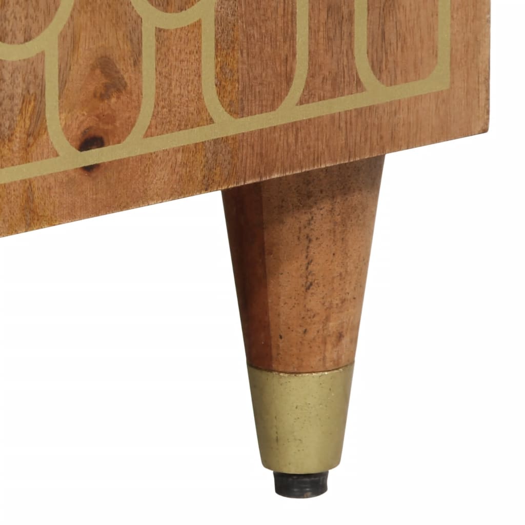 vidaXL Ντουλάπι Μπάνιου 38 x 33 x 160 εκ. από Μασίφ Ξύλο Μάνγκο