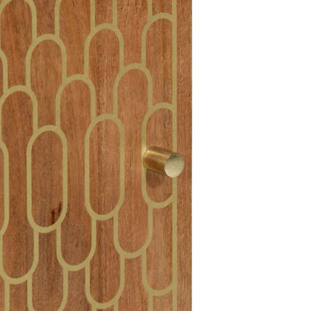 vidaXL Ντουλάπι Μπάνιου 38 x 33 x 160 εκ. από Μασίφ Ξύλο Μάνγκο