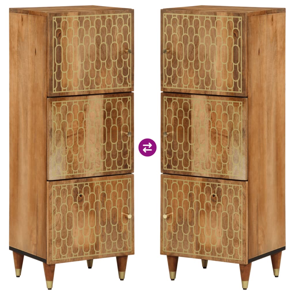 vidaXL Ντουλάπι 40 x 33 x 110 εκ. από Μασίφ Ξύλο Μάνγκο