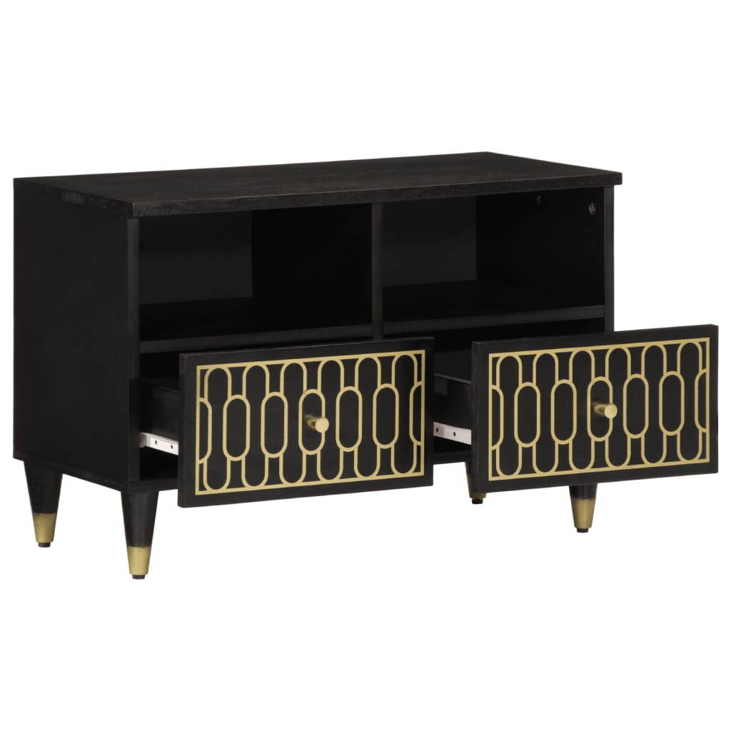 vidaXL Έπιπλο Τηλεόρασης 70 x 33 x 46 εκ. από Μασίφ Ξύλο Μάνγκο