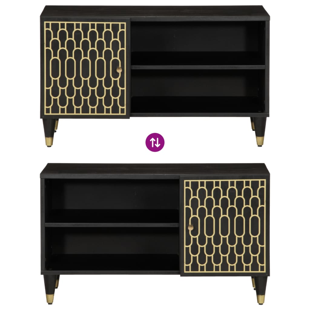 vidaXL Έπιπλο Τηλεόρασης 80x31,5x46 εκ. από Μασίφ Ξύλο Μάνγκο