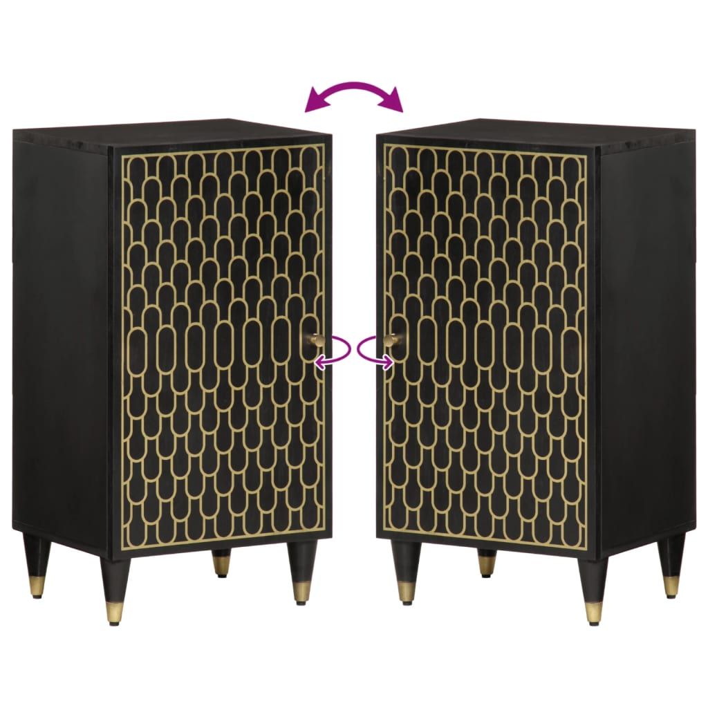 vidaXL Βοηθητικό Ντουλάπι 40 x 33 x 75 εκ. από Μασίφ Ξύλο Μάνγκο