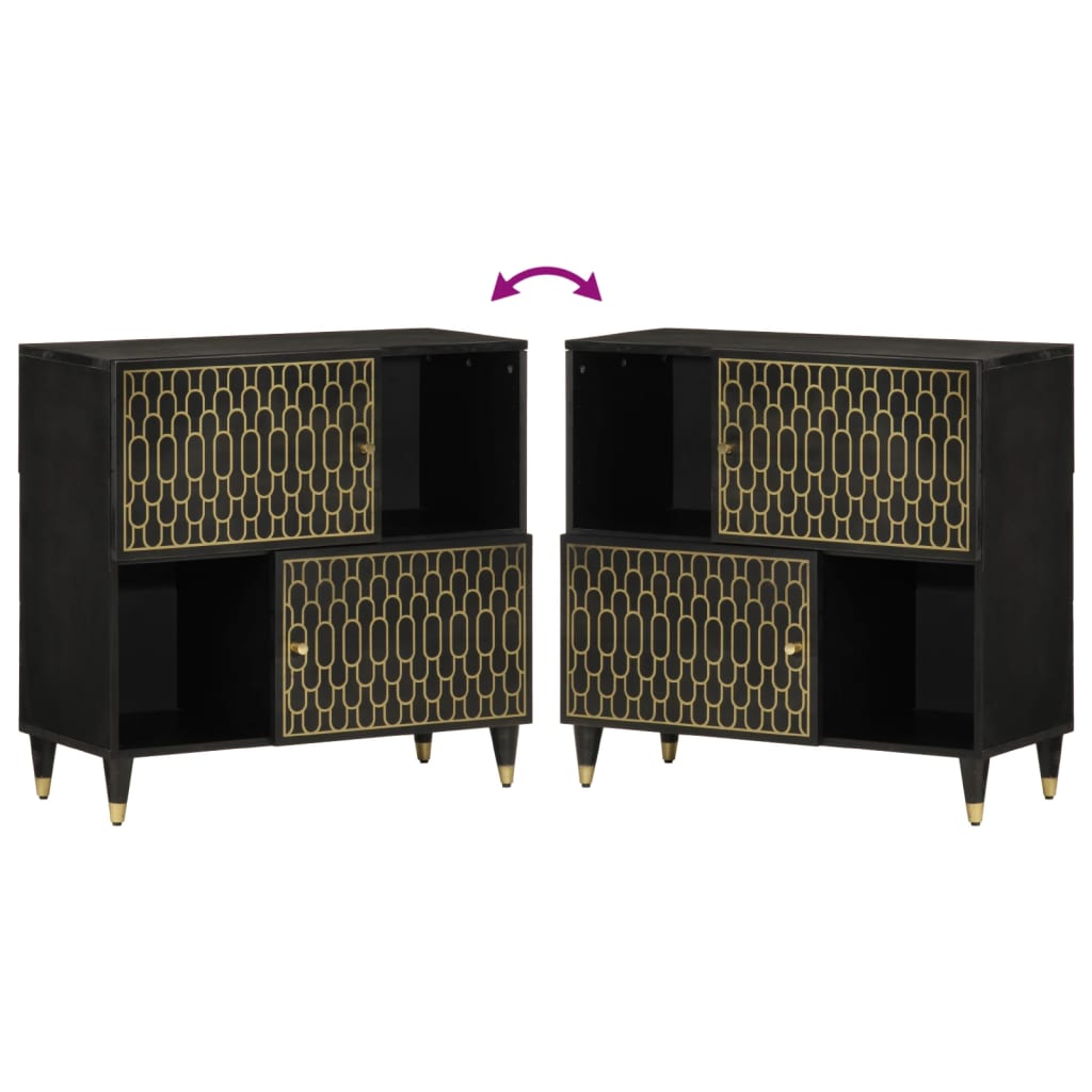 vidaXL Βοηθητικό Ντουλάπι 80 x 33 x 75 εκ. από Μασίφ Ξύλο Μάνγκο