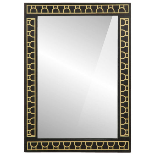 vidaXL Καθρέφτης Μπάνιου 50x70x2,5 εκ. από Μασίφ Ξύλο Μάνγκο/Γυαλί