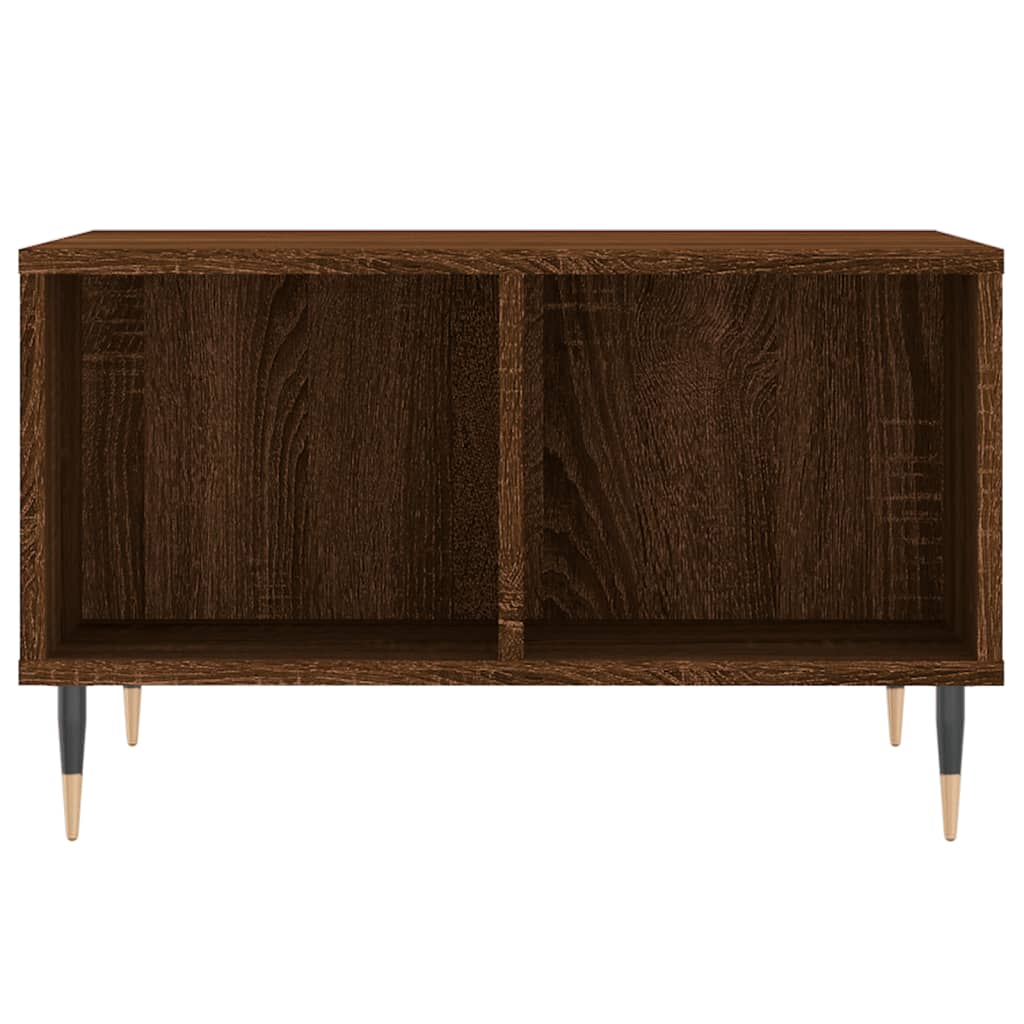 vidaXL Τραπεζάκι Σαλονιού Καφέ Δρυς 60x50x36,5 εκ. Επεξεργασμένο Ξύλο