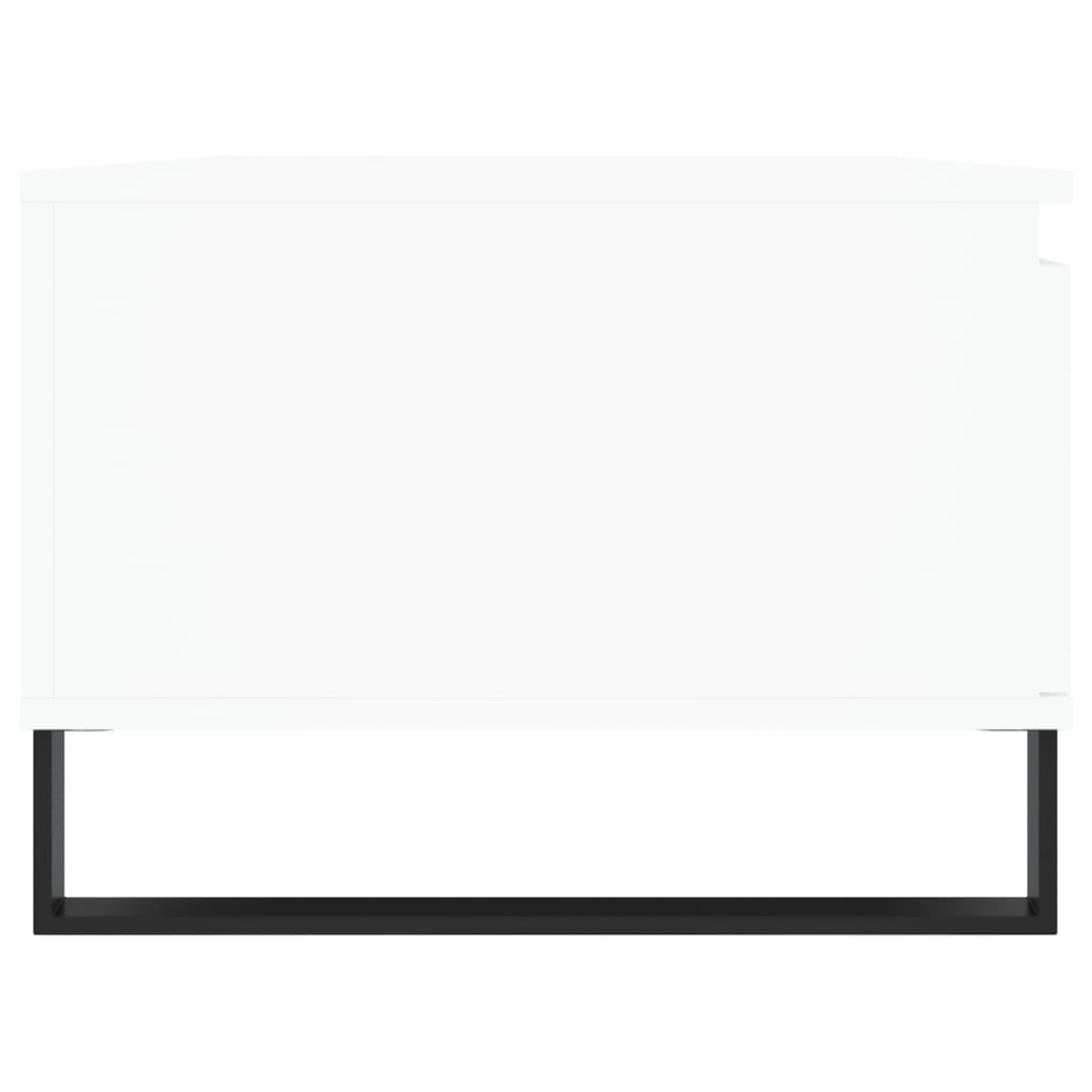 vidaXL Τραπεζάκι Σαλονιού Λευκό 90 x 50 x 36,5 εκ. Επεξεργασμένο Ξύλο