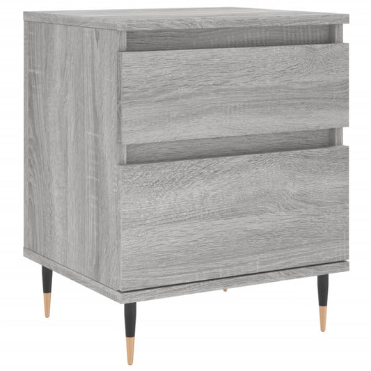 vidaXL Κομοδίνο Γκρι Sonoma 40 x 35 x 50 εκ. από Επεξεργασμένο Ξύλο