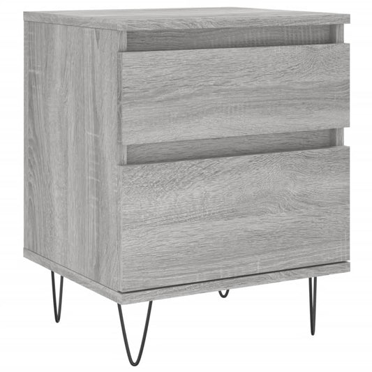 vidaXL Κομοδίνο Γκρι Sonoma 40 x 35 x 50 εκ. από Επεξεργασμένο Ξύλο