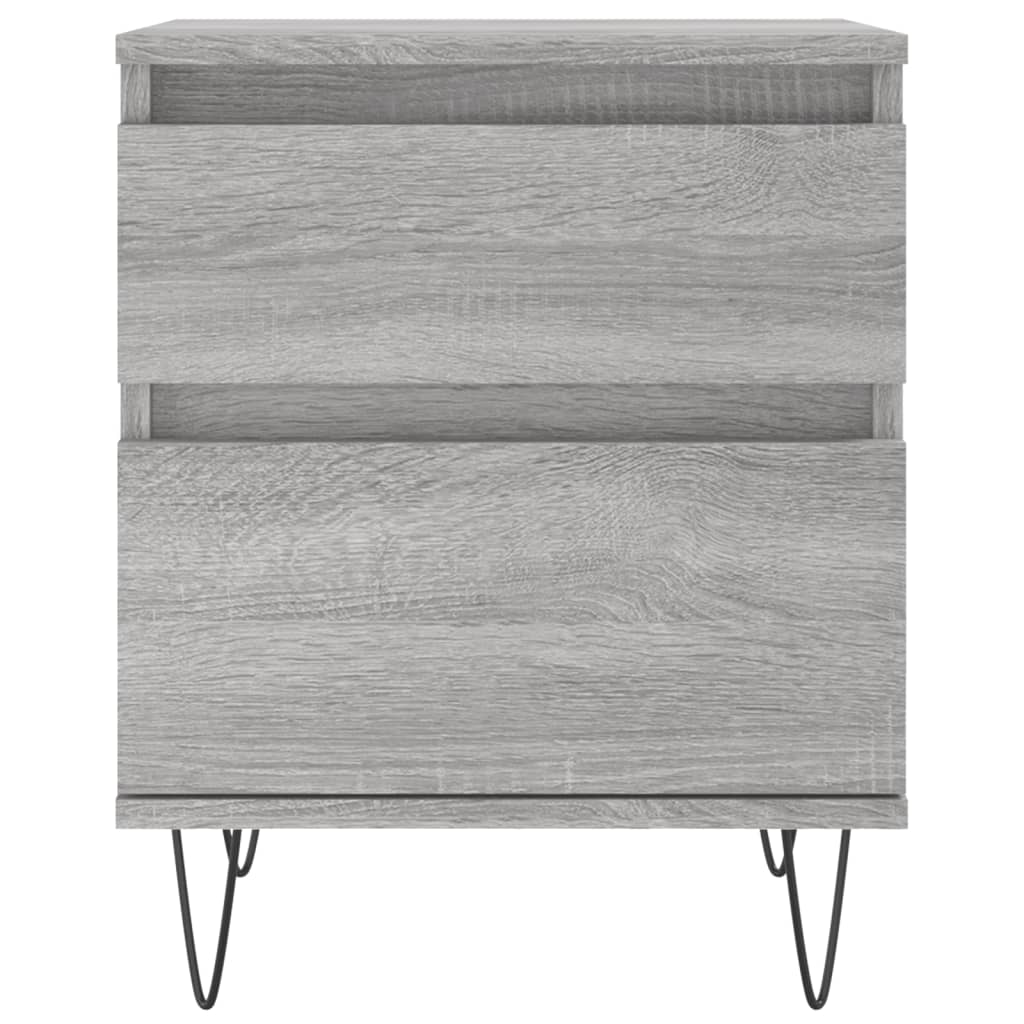 vidaXL Κομοδίνο Γκρι Sonoma 40 x 35 x 50 εκ. από Επεξεργασμένο Ξύλο