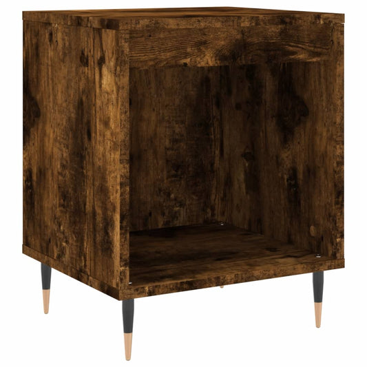 vidaXL Κομοδίνο Καπνιστή Δρυς 40 x 35 x 50 εκ. από Επεξεργ. Ξύλο