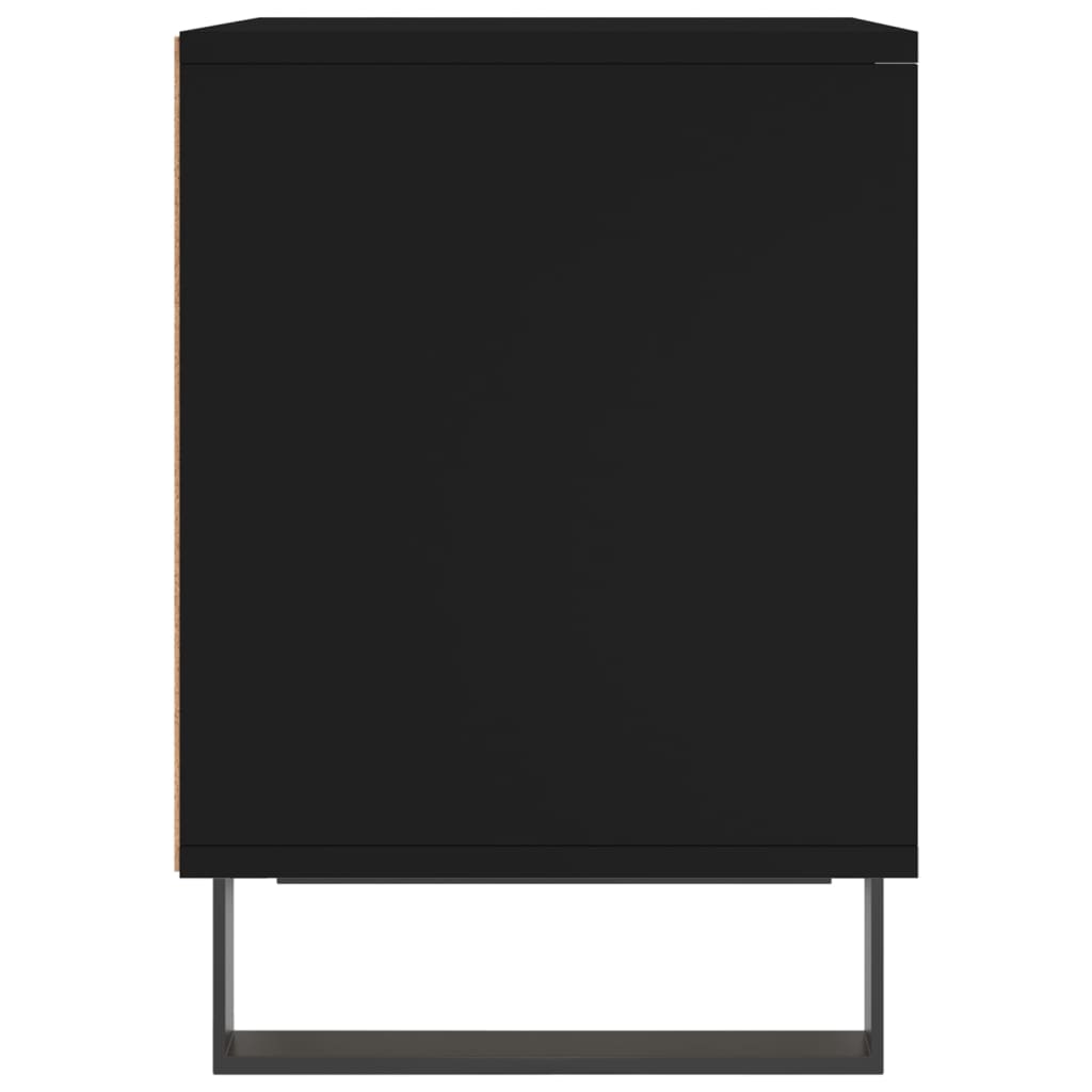 vidaXL Κομοδίνα 2 τεμ. Μαύρα 40 x 35 x 50 εκ. από Επεξεργασμένο Ξύλο
