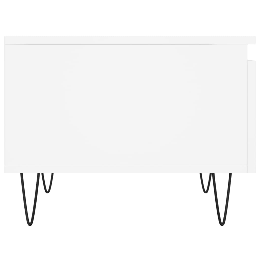 vidaXL Τραπεζάκια Σαλονιού 2 τεμ. Λευκά 50 x 46 x 35 εκ. Επεξεργ. Ξύλο