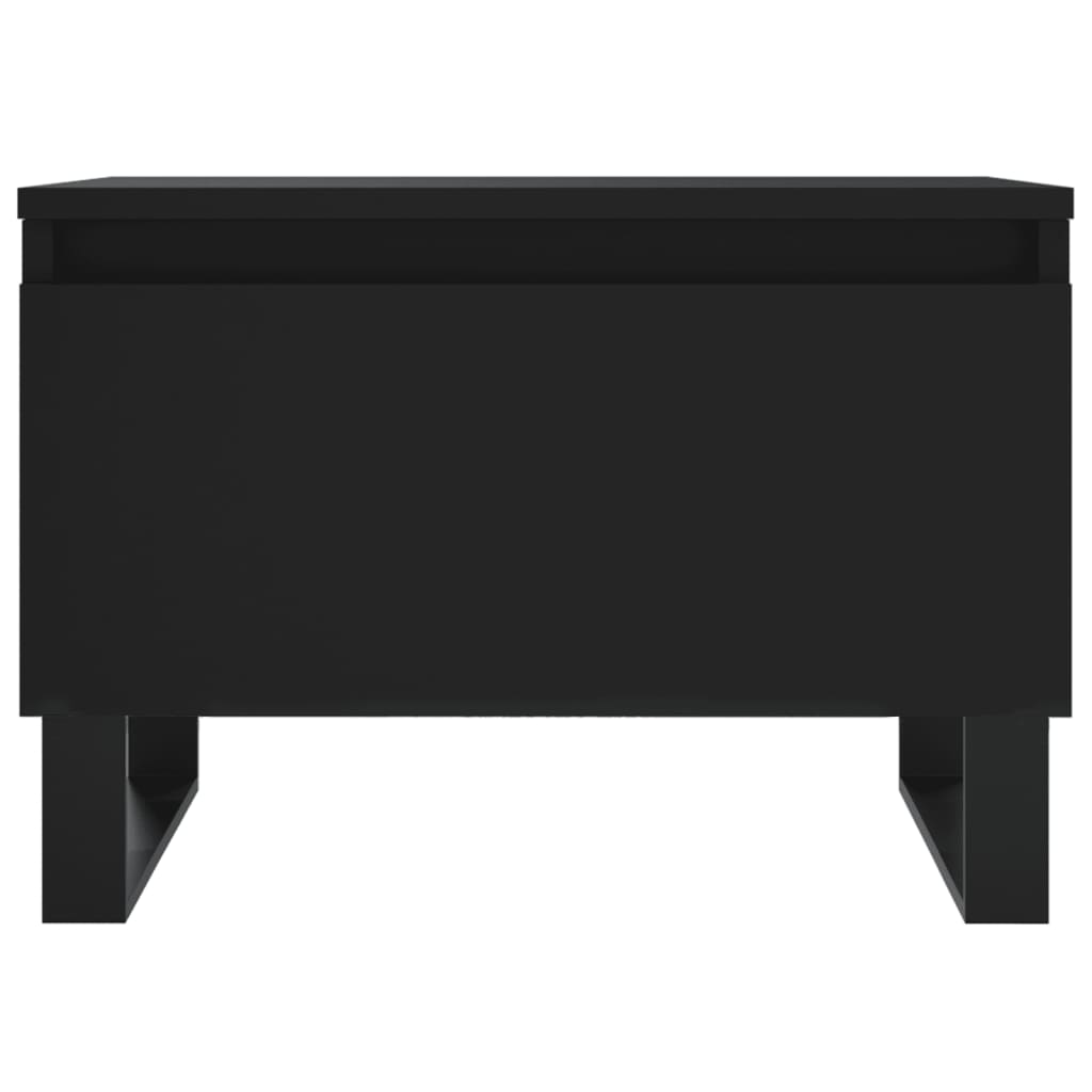 vidaXL Τραπεζάκια Σαλονιού 2 τεμ. Μαύρα 50 x 46 x 35 εκ. Επεξεργ. Ξύλο