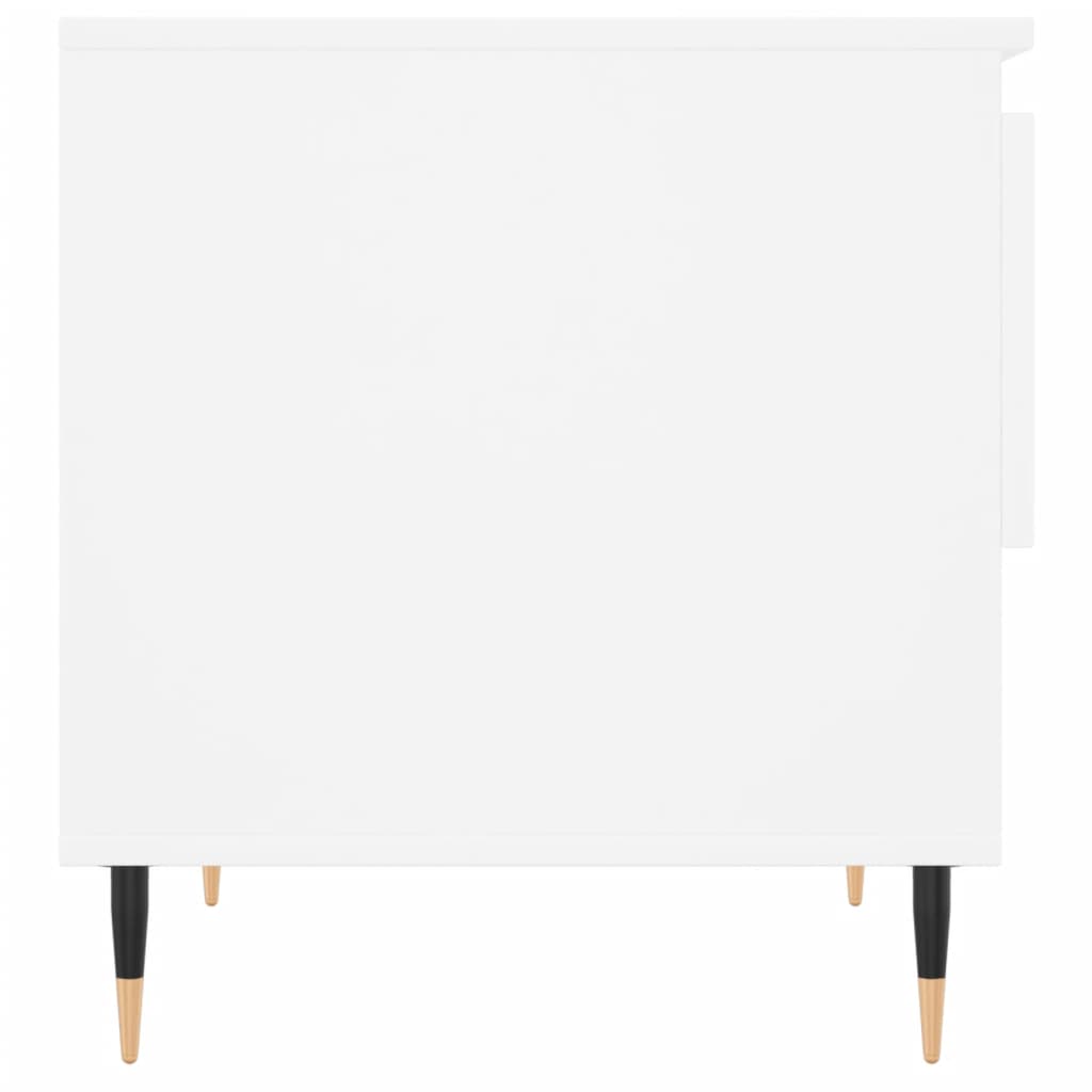 vidaXL Τραπεζάκια Σαλονιού 2 τεμ. Λευκά 50x46x50 εκ Επεξεργασμένο Ξύλο