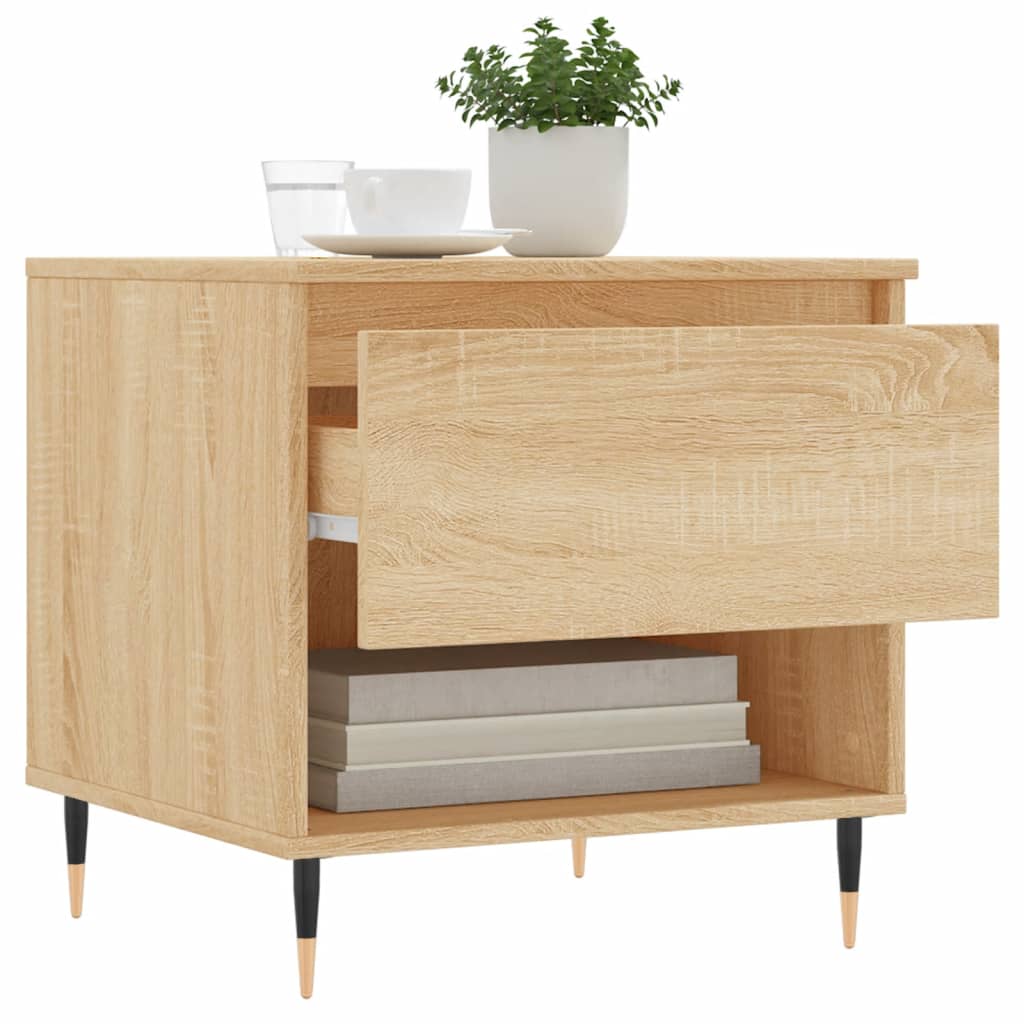 vidaXL Τραπέζια Σαλονιού 2 τεμ. Sonoma Δρυς 50x46x50 εκ. Επεξεργ. Ξύλο