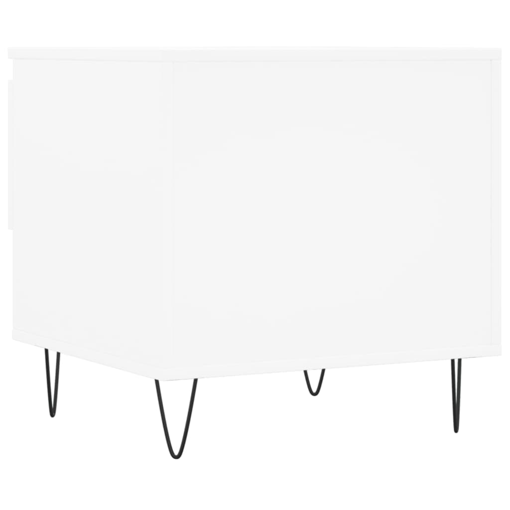 vidaXL Τραπεζάκι Σαλονιού Λευκό 50 x 46 x 50 εκ. από Επεξεργ. Ξύλο