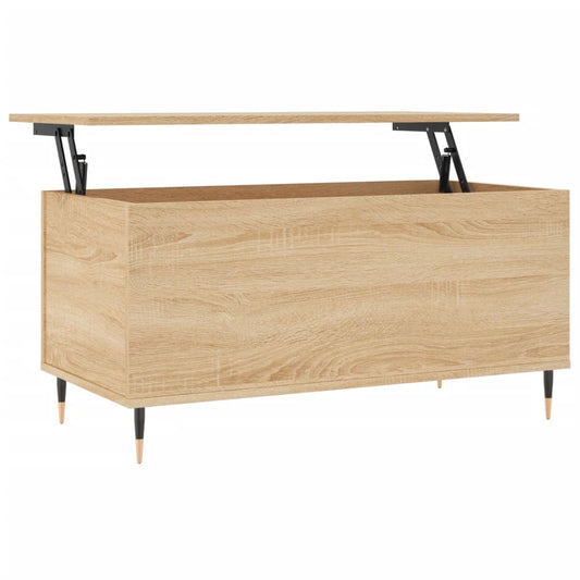 vidaXL Τραπεζάκι Σαλονιού Sonoma Δρυς 90x44,5x45εκ. Επεξεργασμένο Ξύλο