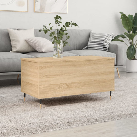vidaXL Τραπεζάκι Σαλονιού Sonoma Δρυς 90x44,5x45εκ. Επεξεργασμένο Ξύλο