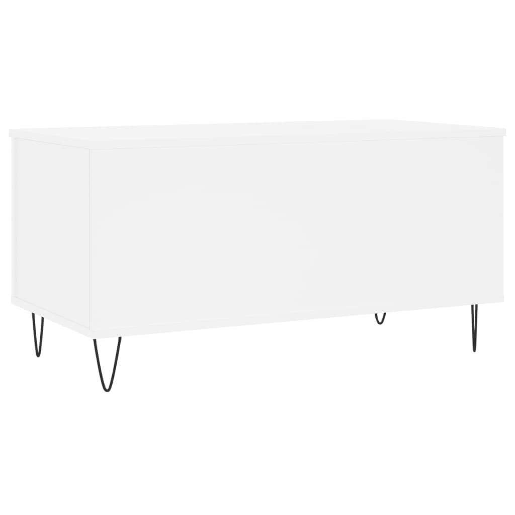 vidaXL Τραπεζάκι Σαλονιού Λευκό 90x44,5x45 εκ. από Επεξεργασμένο Ξύλο