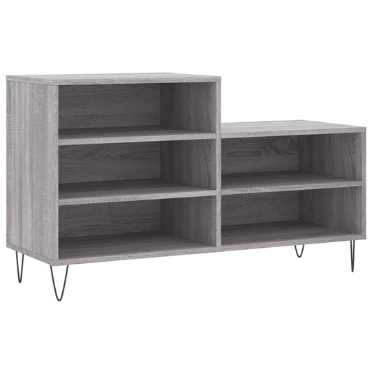 vidaXL Παπουτσοθήκη Γκρι Sonoma 102x36x60 εκ. από Επεξεργασμένο Ξύλο