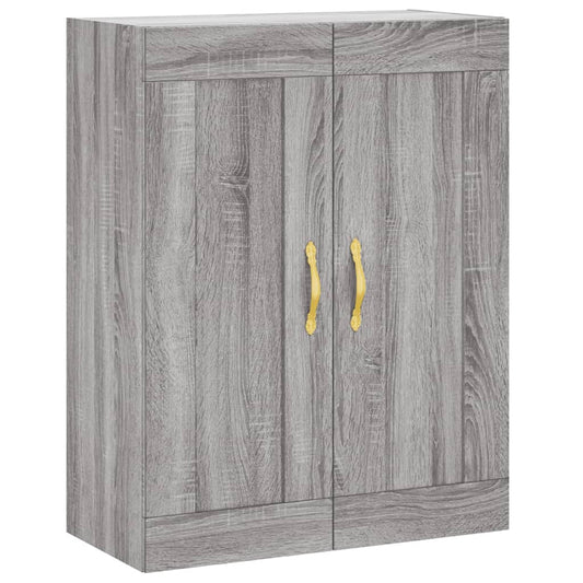 vidaXL Ντουλάπι Επιτοίχιο Γκρι Sonoma 69,5 x 34 x 90 εκ. Επεξεργ. Ξύλο