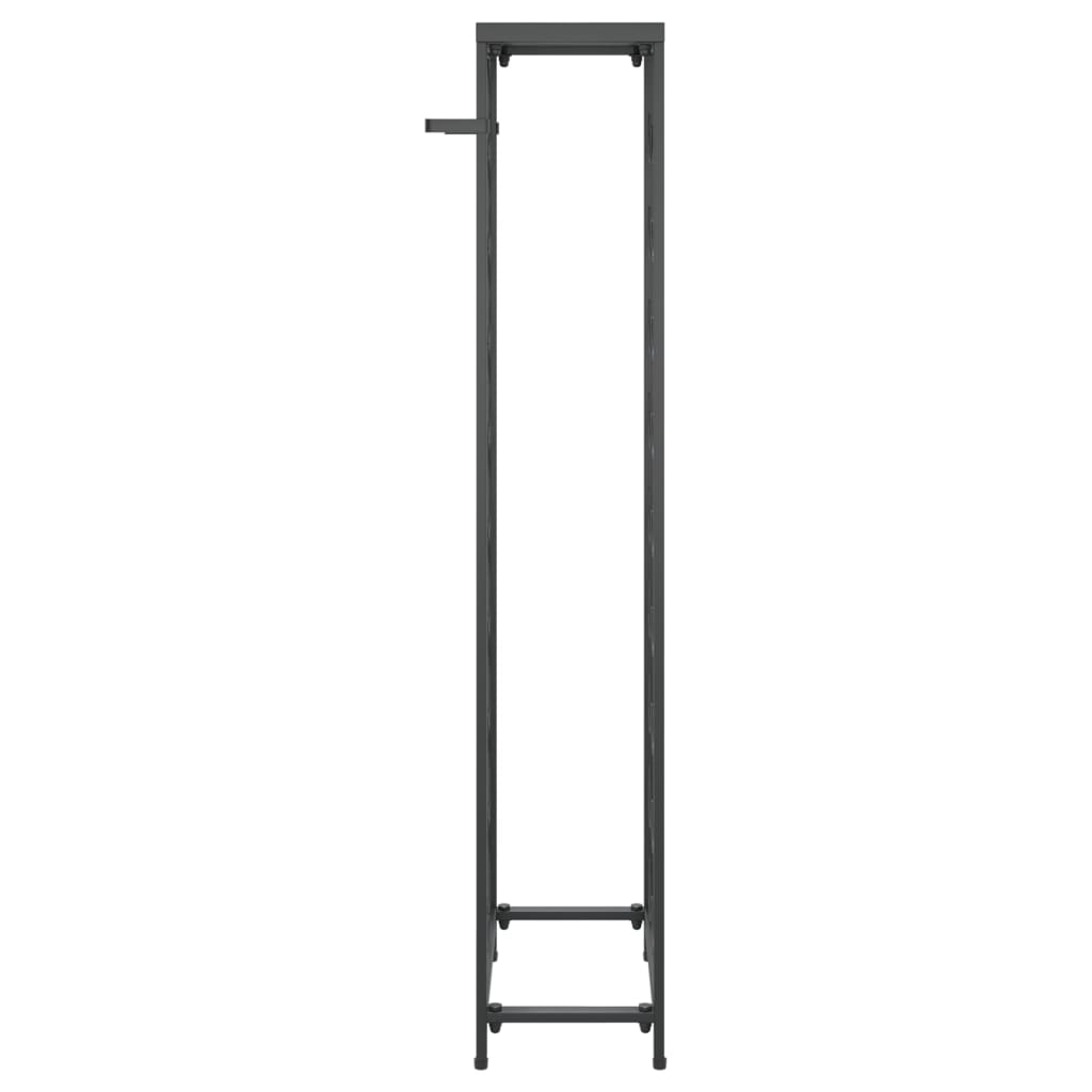 vidaXL Ραφιέρα Κρασιών 27 Μπουκ. Μαύρη 34x18x100εκ Σφυρήλατο Σίδερο