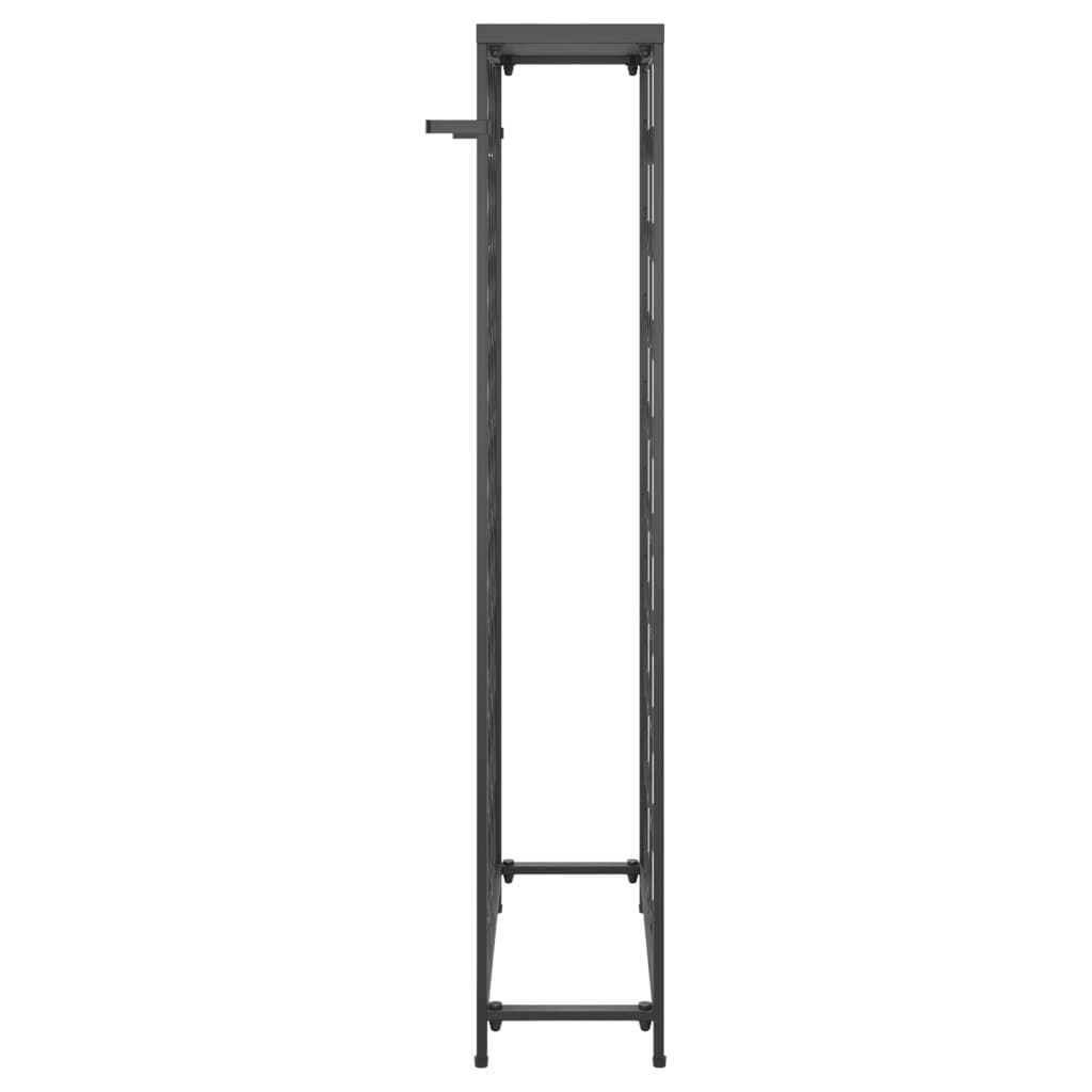 vidaXL Ραφιέρα Κρασιών 45 Μπουκ. Μαύρη 54x18x100εκ Σφυρήλατο Σίδερο