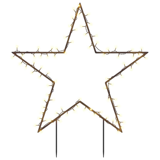 vidaXL Φως Χριστουγεννιάτικο Διακοσμητικό Ακίδες Αστέρι 80 LED 60 εκ.
