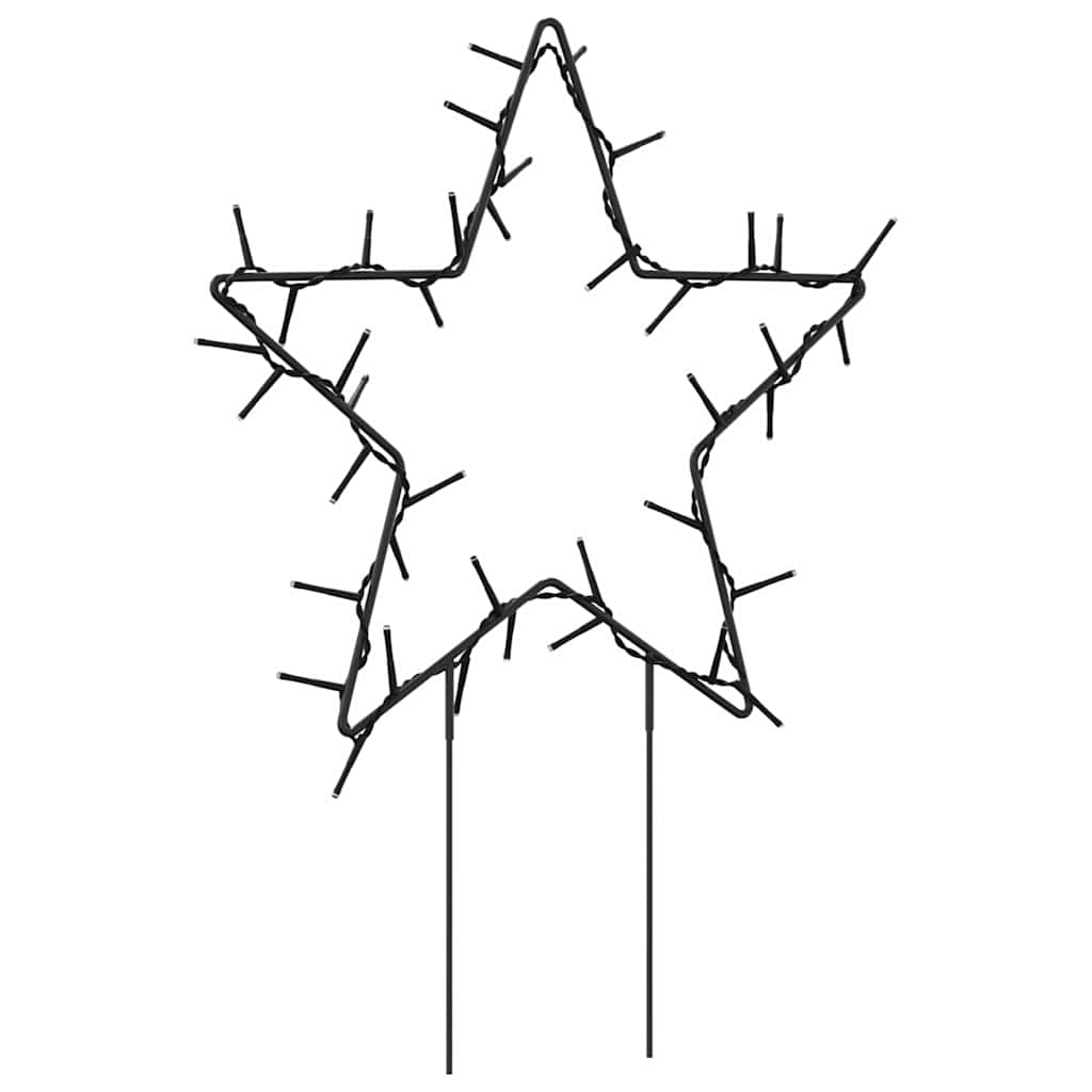 vidaXL Φωτάκια Χριστουγεννιάτικα Αστέρι με Ακίδες 3 τεμ. 50 LED 29 εκ.