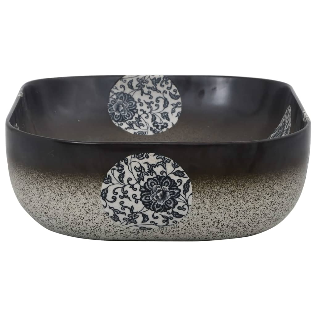 vidaXL Νιπτήρας Ορθογώνιος Πολύχρωμος 48x37,5x13,5 εκ. Κεραμικός