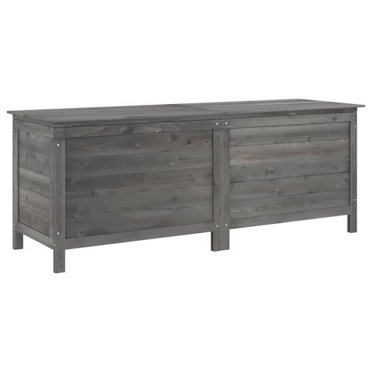 vidaXL Μπαούλο Αποθ. Κήπου Ανθρακί 150x50x56,5 εκ Μασίφ Ξύλο Ελάτης