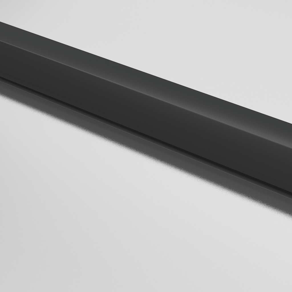 vidaXL Εσωτερική Πόρτα Μαύρη 83 x 201,5 εκ. Ψημένο Γυαλί & Αλουμίνιο