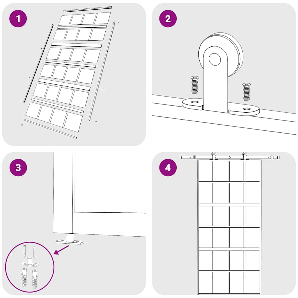vidaXL Συρόμενη Πόρτα Χρυσή 102,5x205 εκ. από Γυαλί ESG και Αλουμίνιο