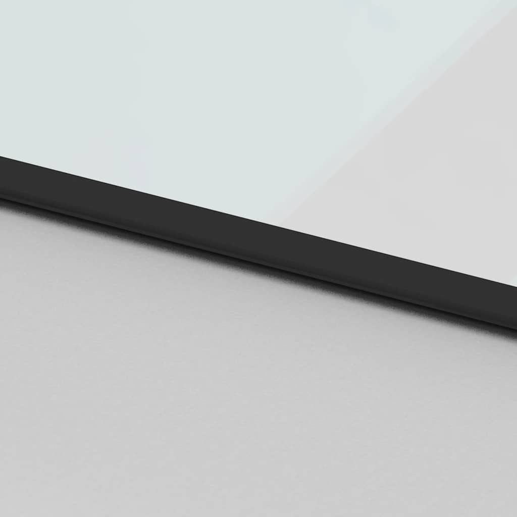 vidaXL Συρόμενη Πόρτα Μαύρη 76 x 205 εκ. από Ψημένο Γυαλί / Αλουμίνιο