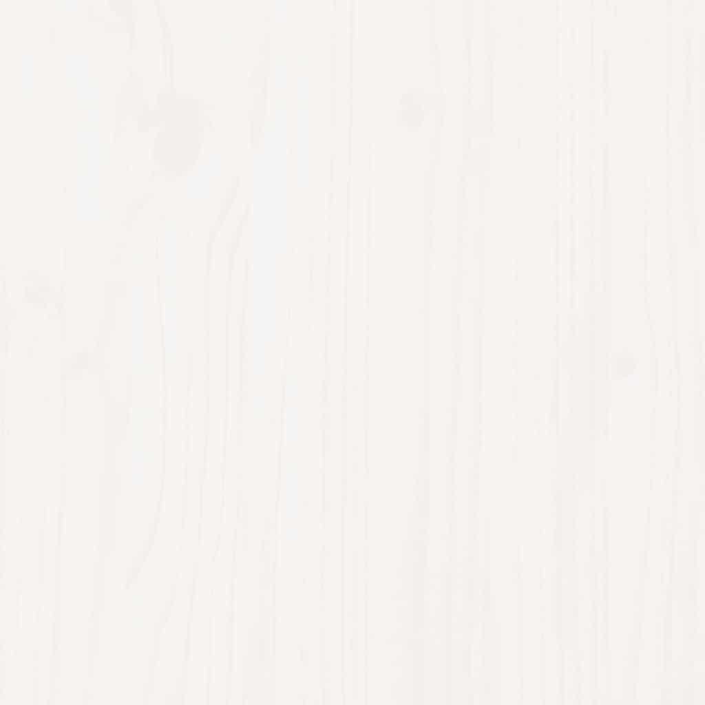 vidaXL Καναπές Κρεβάτι Συρόμενος Λευκός 90 x 190 εκ. Μασίφ Ξύλο Πεύκου