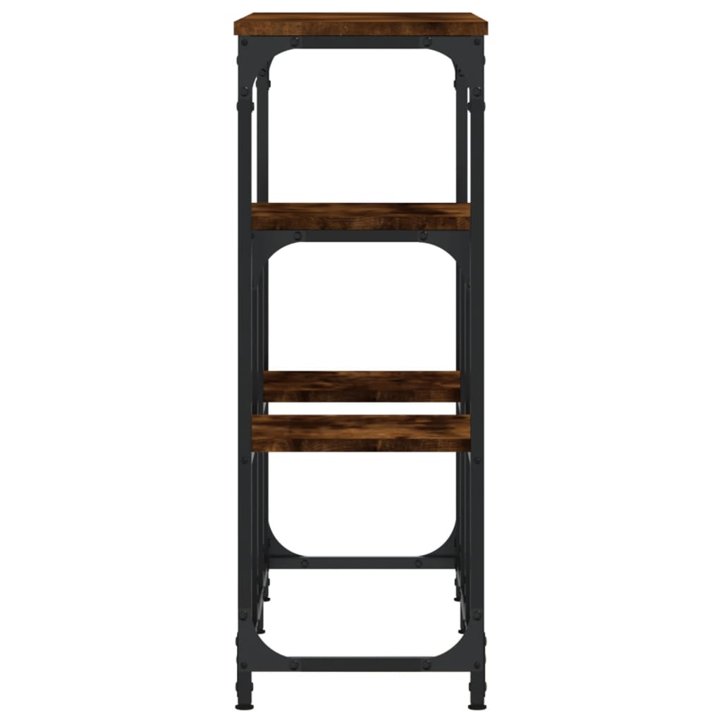 vidaXL Τραπέζι Κονσόλα Καπνιστή Δρυς 89,5x28x76 εκ. Επεξεργασμένο Ξύλο