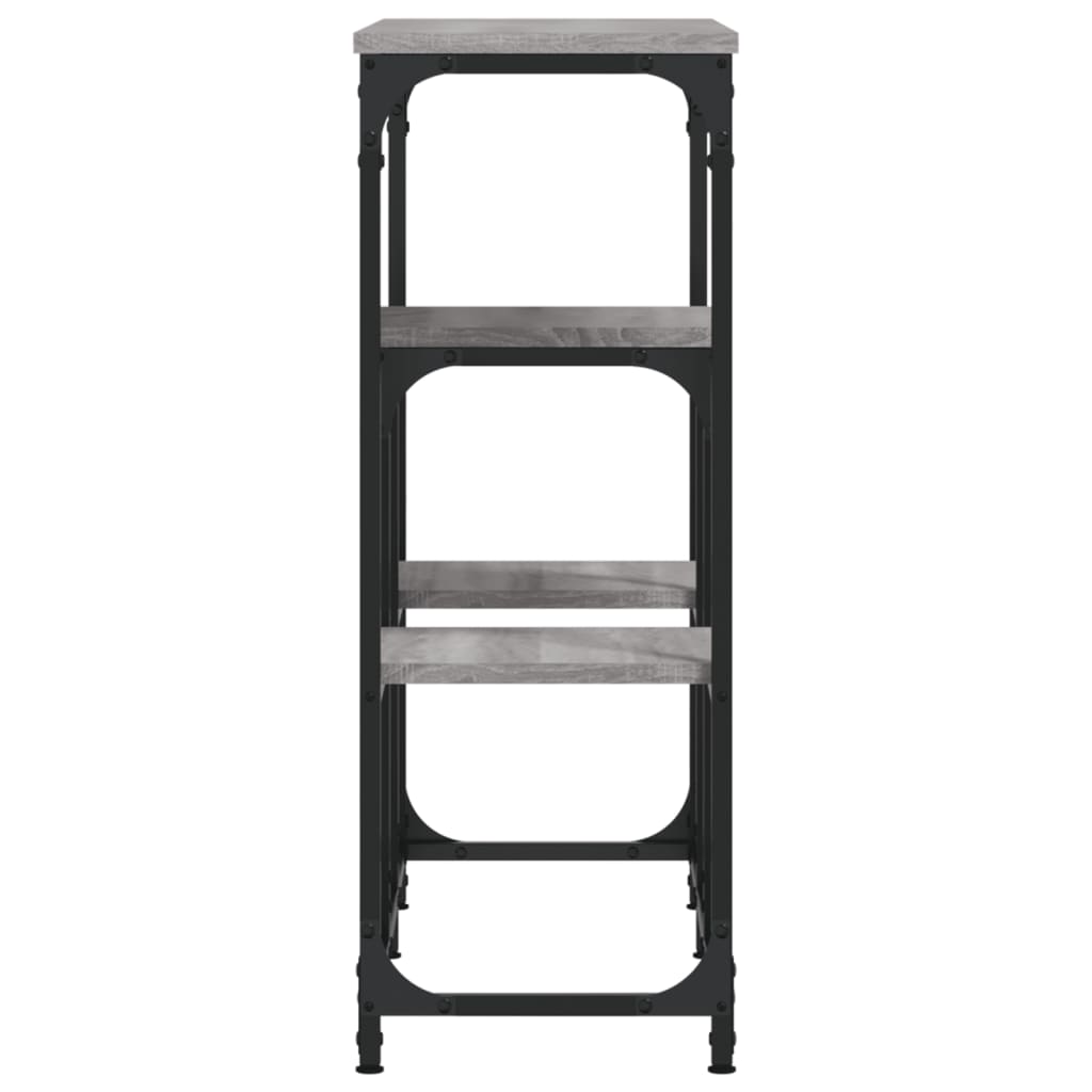 vidaXL Τραπέζι Κονσόλα Γκρι Sonoma 89,5x28x76 εκ. Επεξεργασμένο Ξύλο