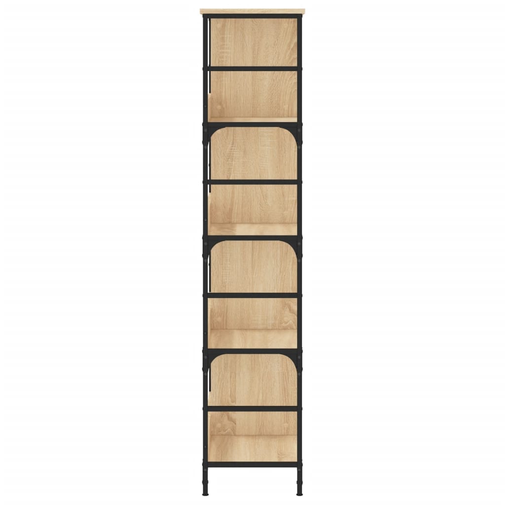 vidaXL Βιβλιοθήκη Sonoma Δρυς 78,5x33x153 εκ. Επεξεργασμένο Ξύλο