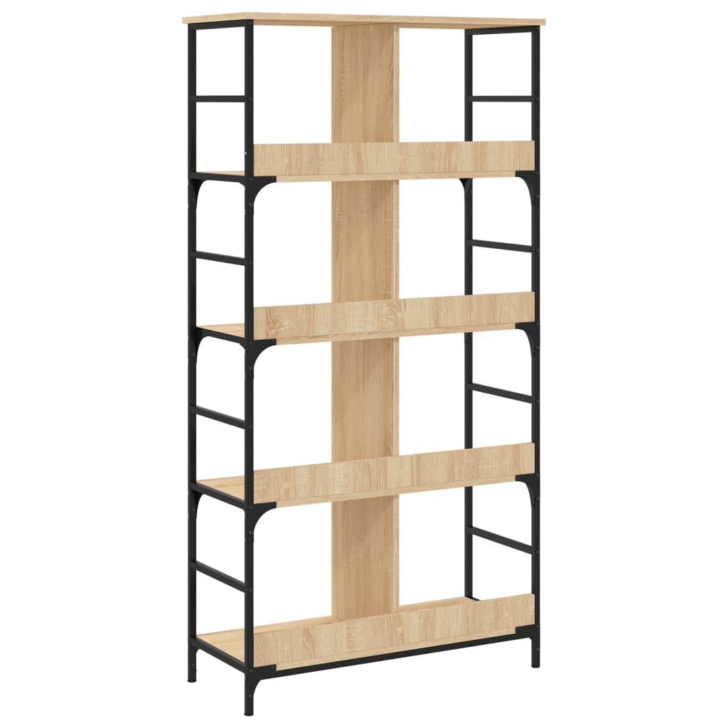 vidaXL Βιβλιοθήκη Sonoma Δρυς 78,5x33x153 εκ. Επεξεργασμένο Ξύλο