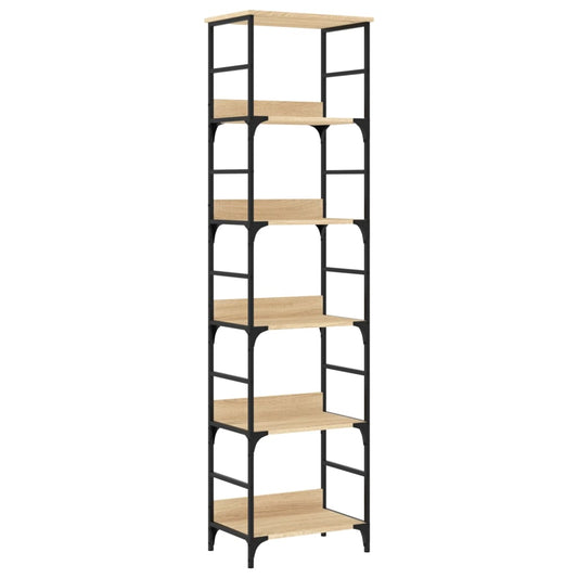 vidaXL Βιβλιοθήκη Sonoma Δρυς 50x33x188,5 εκ. από Τεχνητό Ξύλο