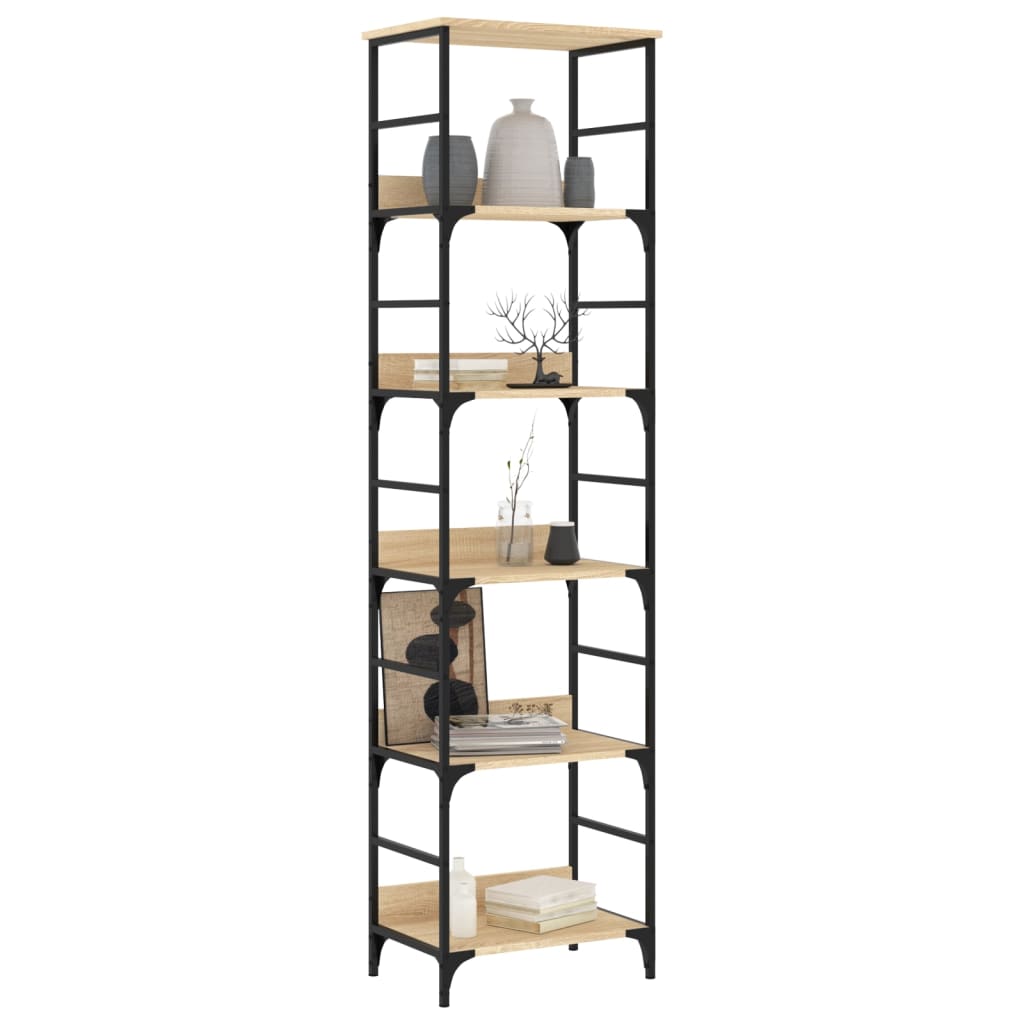 vidaXL Βιβλιοθήκη Sonoma Δρυς 50x33x188,5 εκ. από Τεχνητό Ξύλο