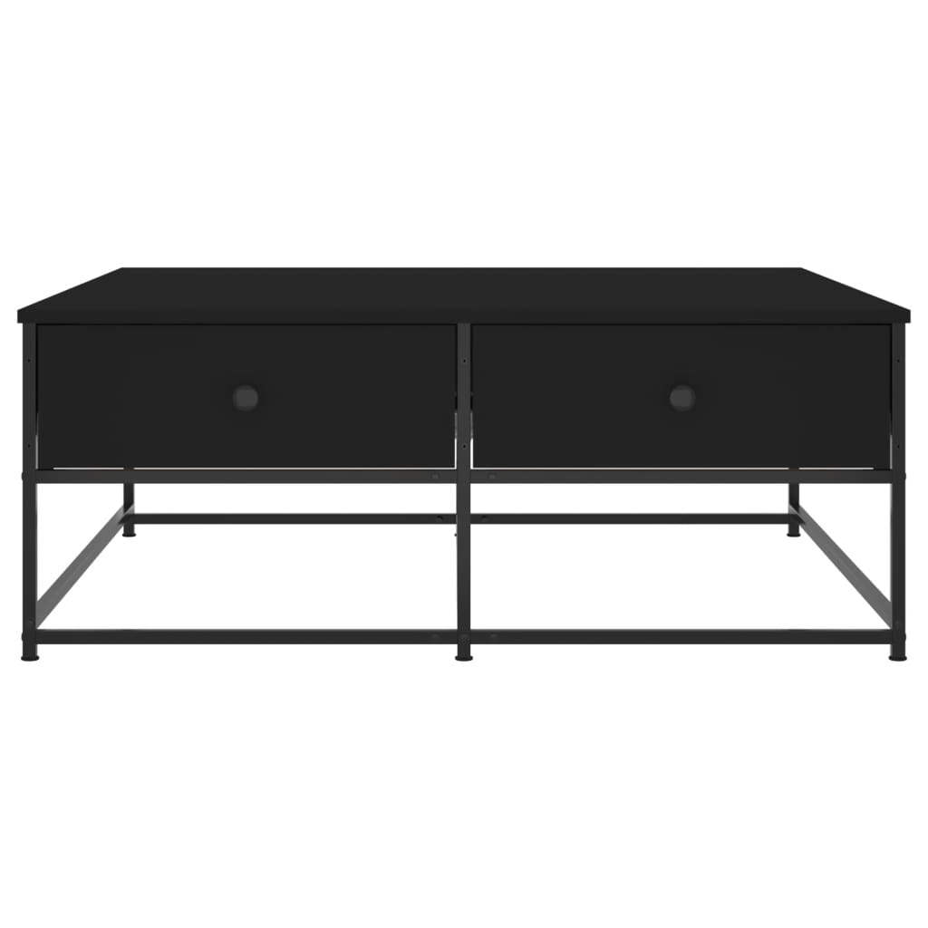 vidaXL Τραπεζάκι Σαλονιού Μαύρο 100 x 99 x 40 εκ. από Επεξεργ. Ξύλο