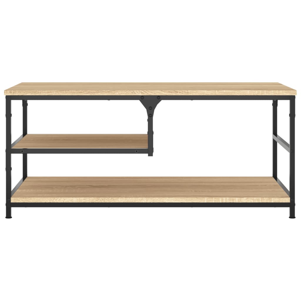 vidaXL Τραπεζάκι Σαλονιού Sonoma Δρυς 90 x 49 x 40 εκ. Επεξεργ. Ξύλο