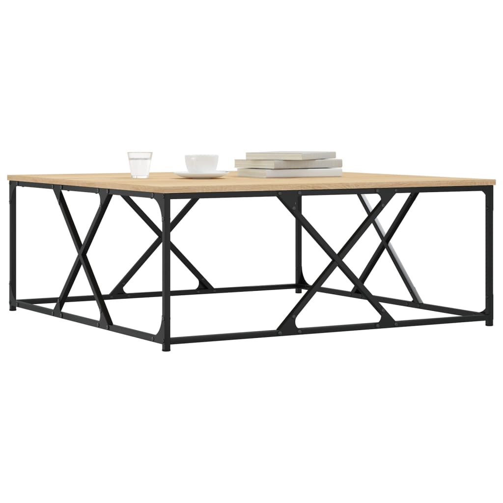 vidaXL Τραπεζάκι Σαλονιού Sonoma Δρυς 100x100x40 εκ Επεξεργασμένο Ξύλο