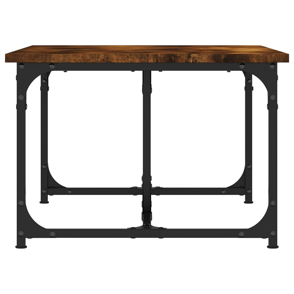 vidaXL Τραπεζάκι Σαλονιού Καπνιστή Δρυς 90x50x35 εκ. Επεξεργασμ. Ξύλο