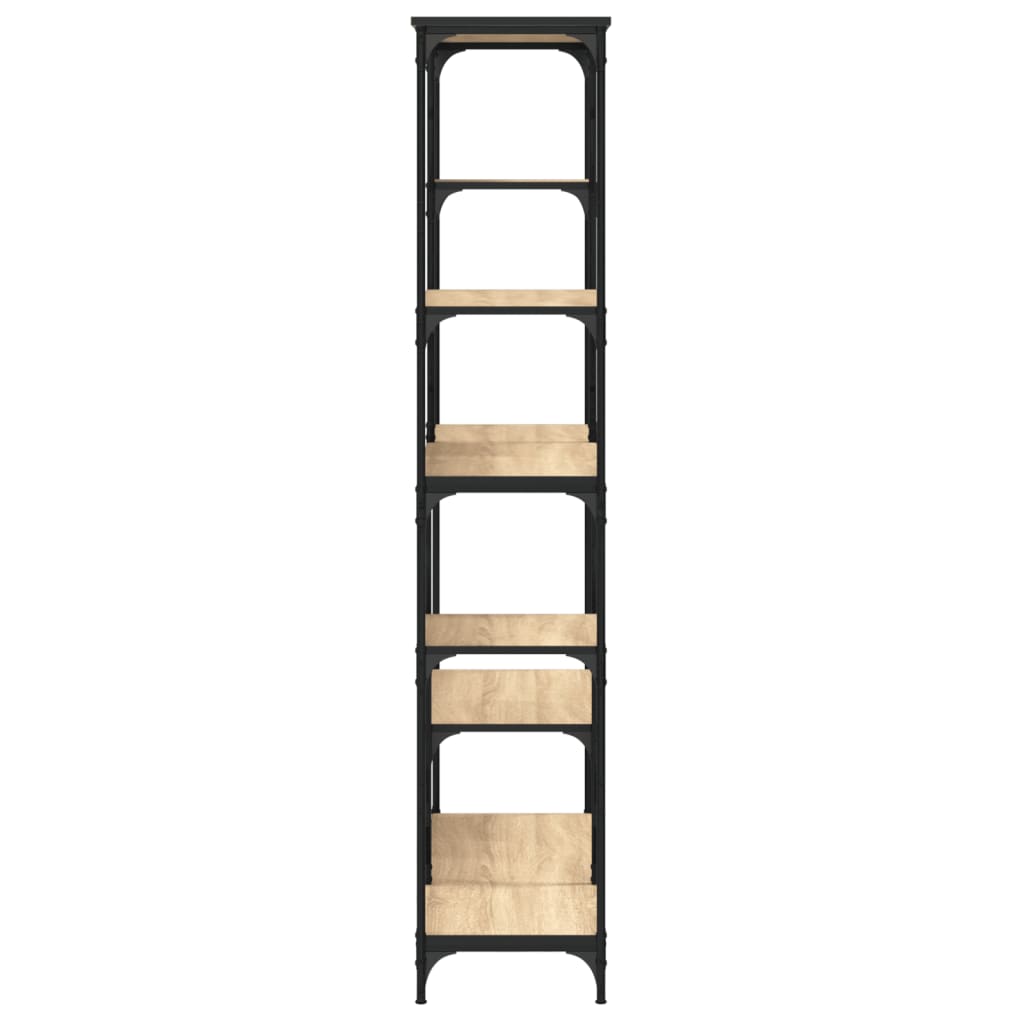 vidaXL Βιβλιοθήκη Sonoma Δρυς 99 x 35,5 x 176 εκ. Επεξεργ. Ξύλο/Ατσάλι
