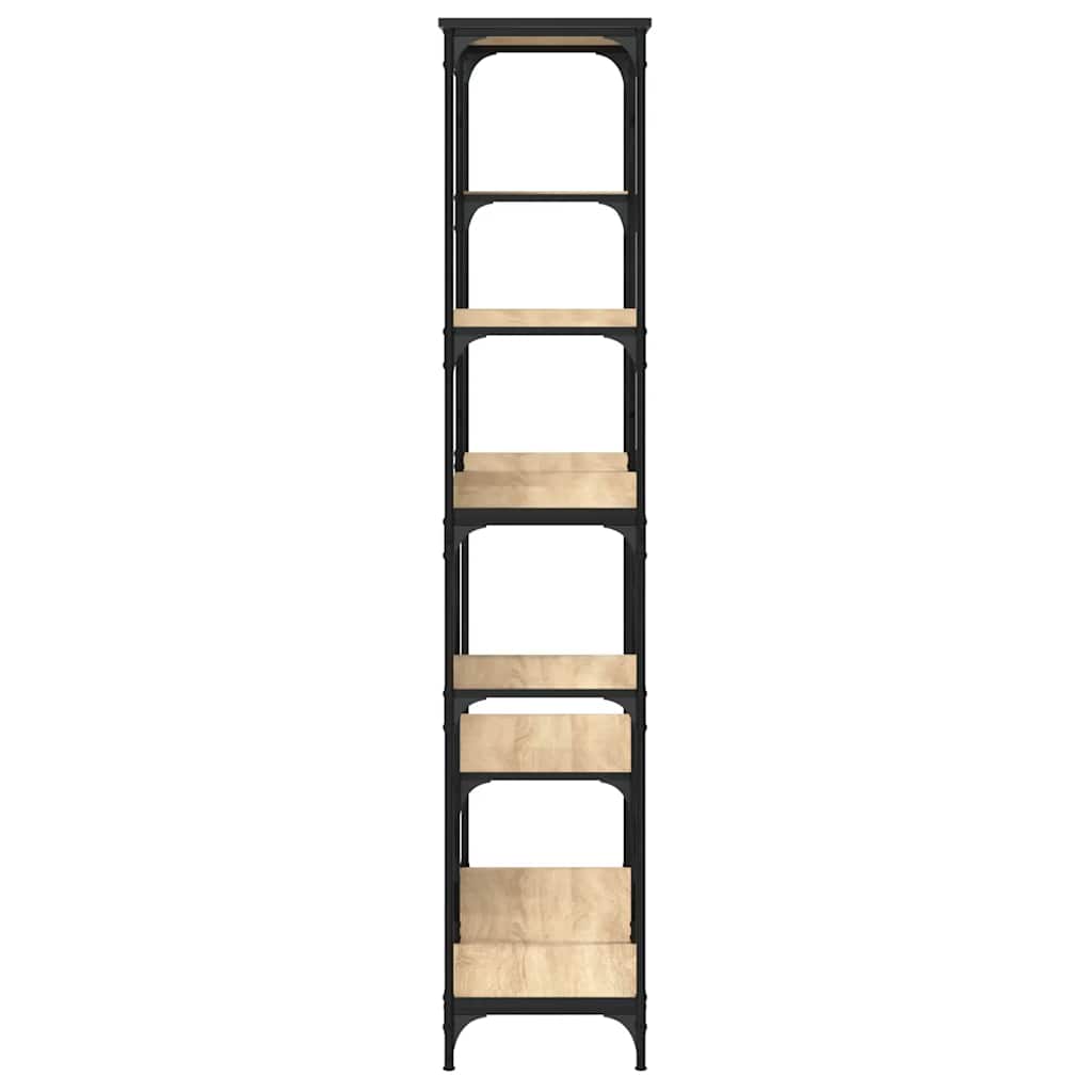 vidaXL Βιβλιοθήκη Sonoma Δρυς 99 x 35,5 x 176 εκ. Επεξεργ. Ξύλο/Ατσάλι